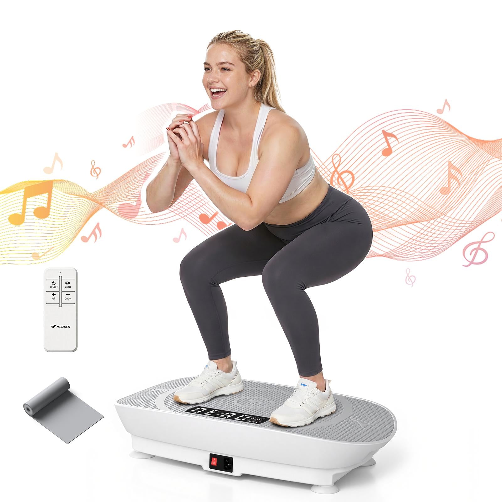 Low Impact Vibration Plate | 400LBS Capacity Home Full Body Workout