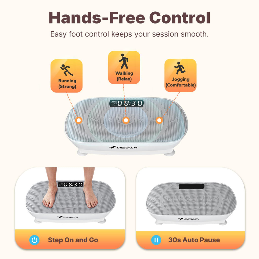 Low Impact Vibration Plate | 400LBS Capacity Home Full Body Workout