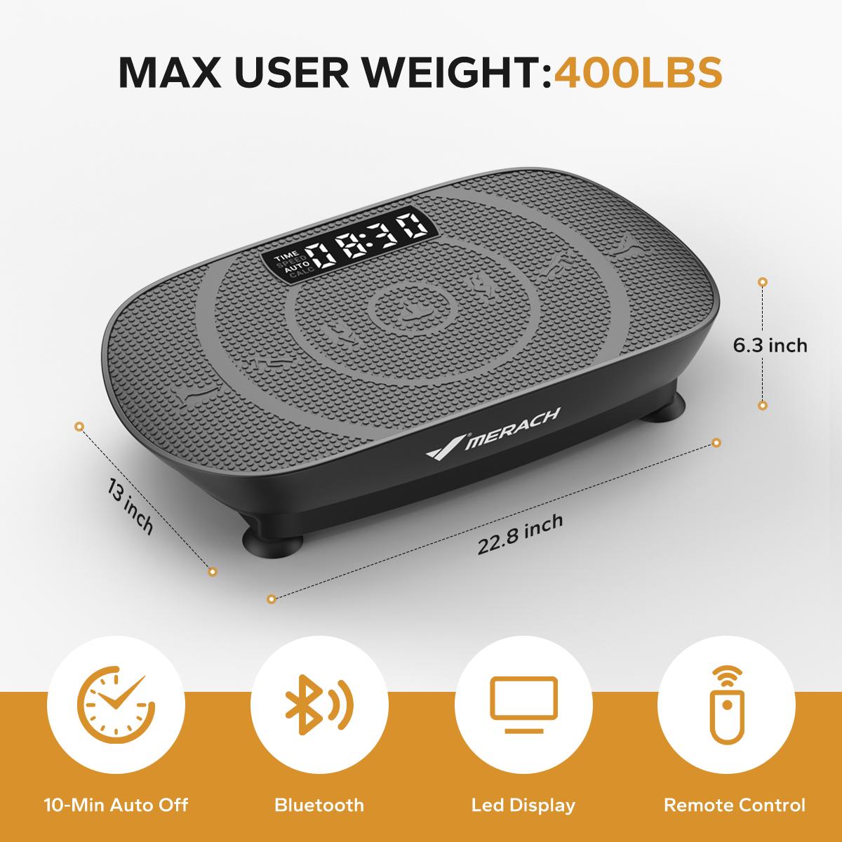 Low Impact Vibration Plate | 400LBS Capacity Home Full Body Workout