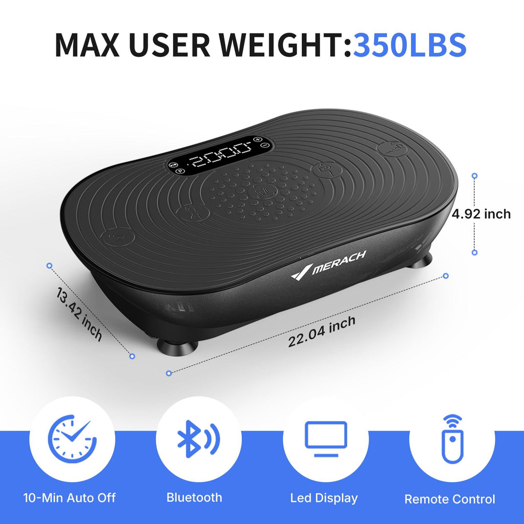 Low Impact Vibration Plate | 400LBS Capacity Home Full Body Workout