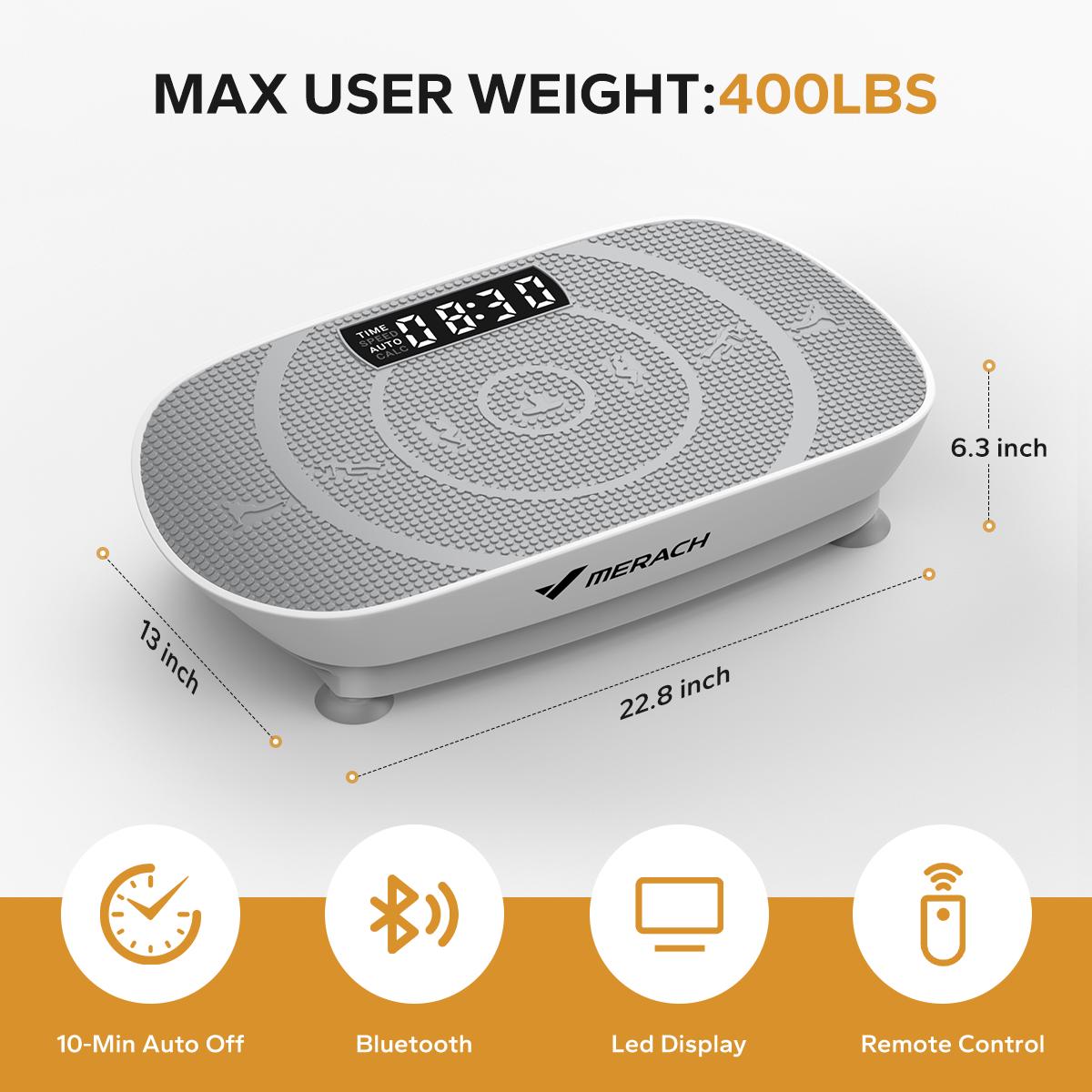 Low Impact Vibration Plate | 400LBS Capacity Home Full Body Workout
