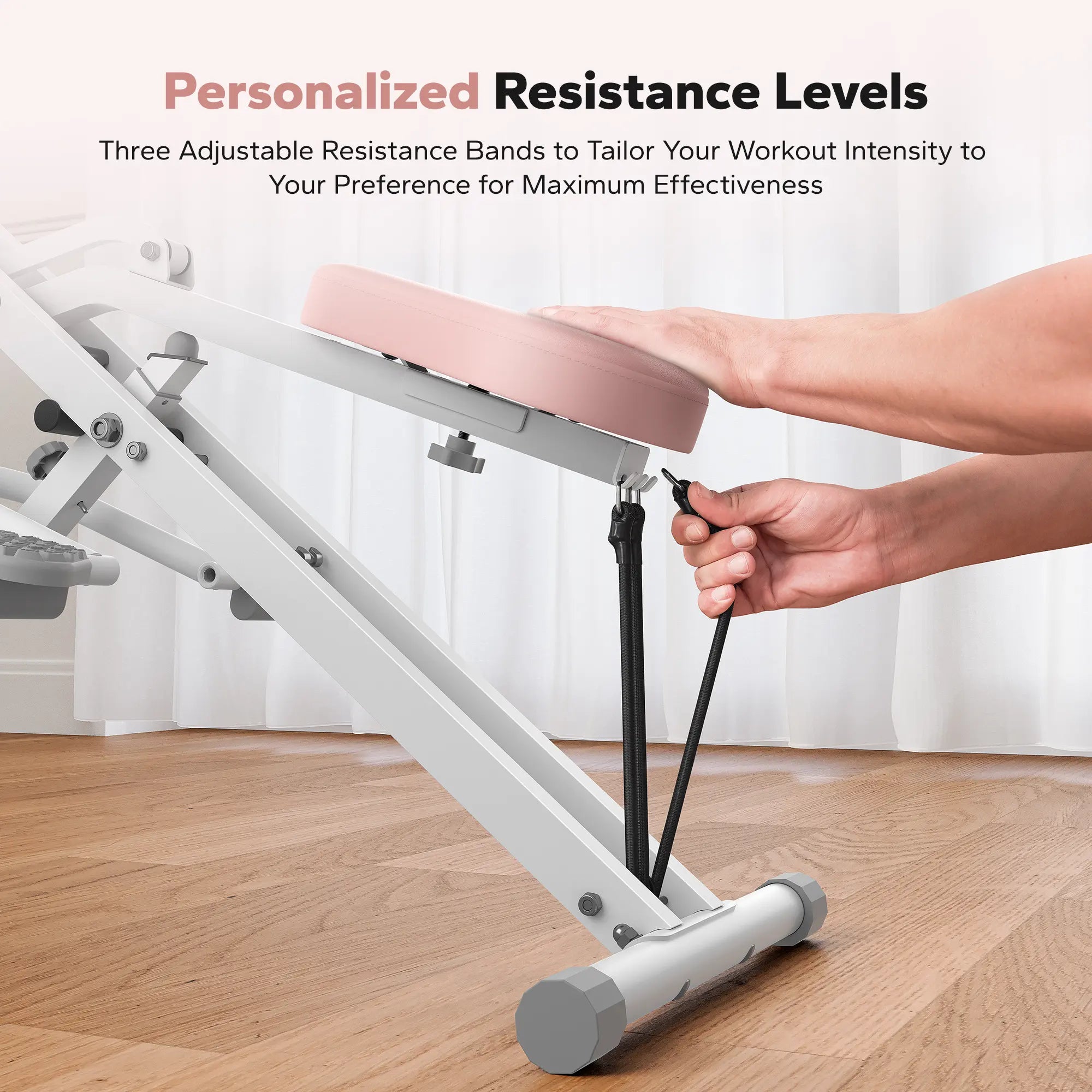 350LBS Capacity 2-in-1 Squat Rowing Machine With LCD Monitor Home Fitness Gear
